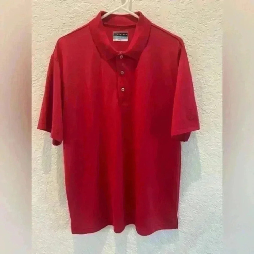 PGA tour red polo shirt men’s large